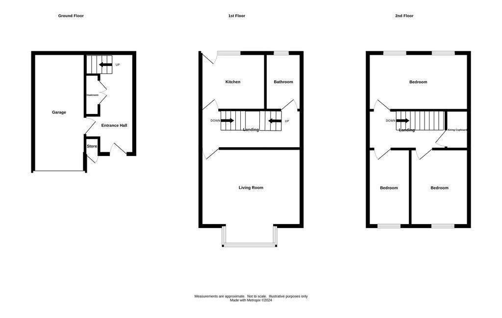 3 bedroom terraced house for sale - floorplan