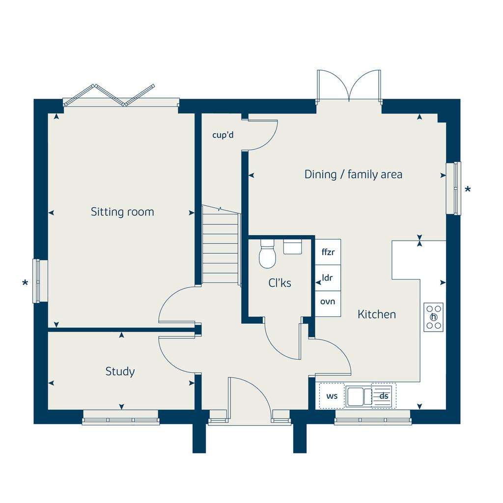 4 bedroom detached house for sale - floorplan