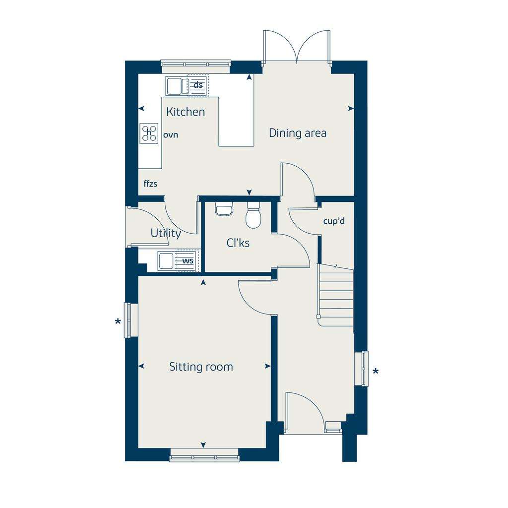 3 bedroom detached house for sale - floorplan