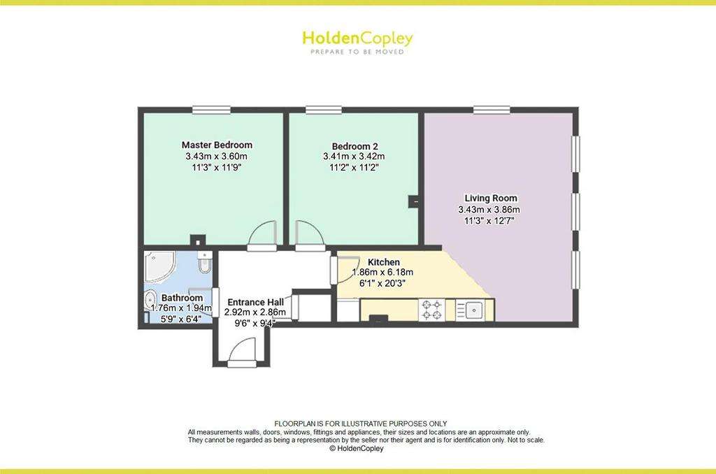 2 bedroom flat for sale - floorplan