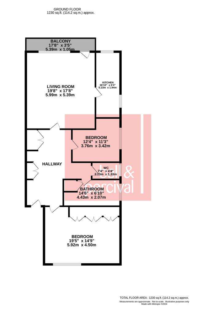 2 bedroom flat for sale - floorplan