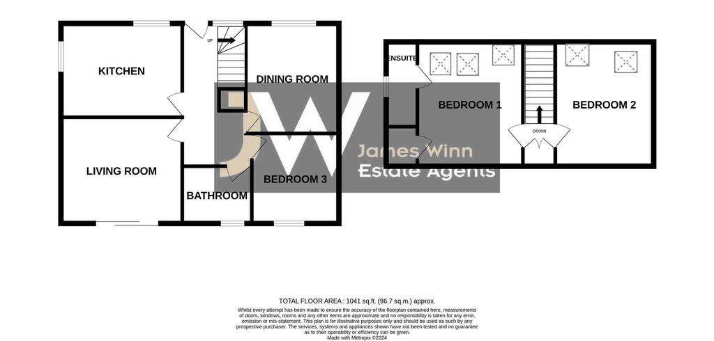 3 bedroom bungalow for sale - floorplan