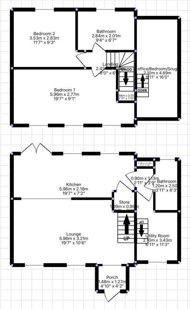 2 bedroom link-detached house for sale - floorplan