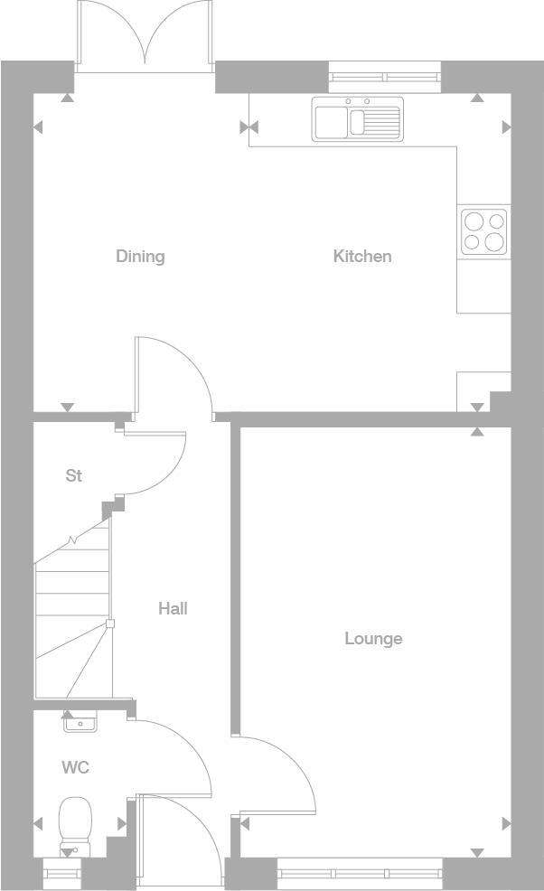 3 bedroom detached house for sale - floorplan