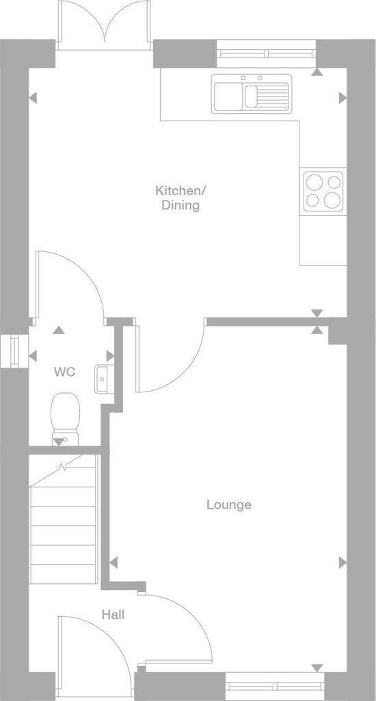 3 bedroom town house for sale - floorplan