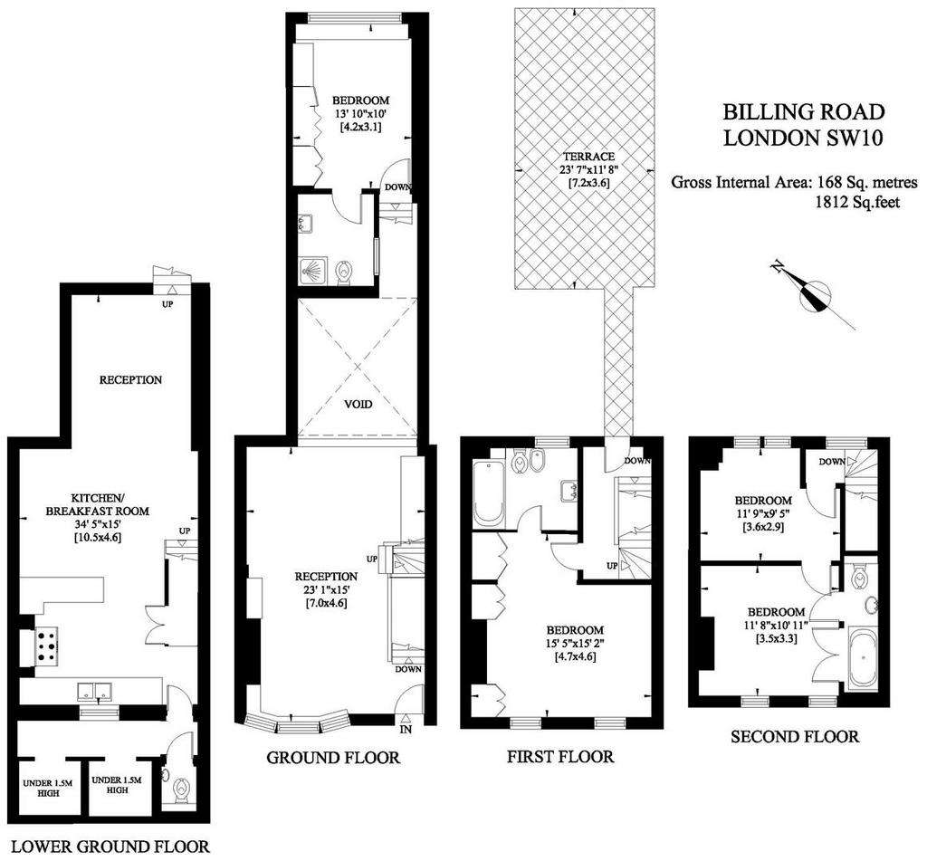 4 bedroom house to rent - floorplan