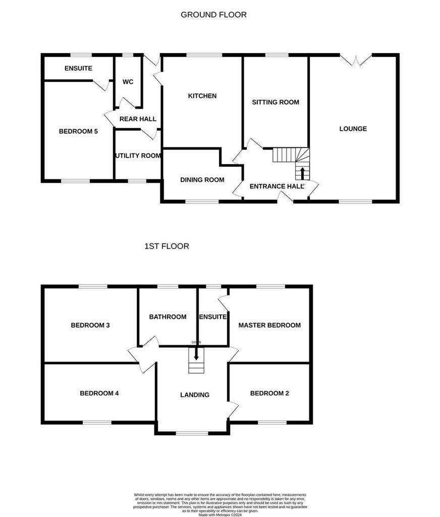 5 bedroom detached house for sale - floorplan