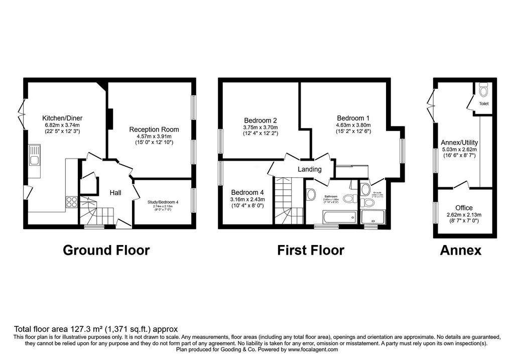 4 bedroom detached house for sale - floorplan