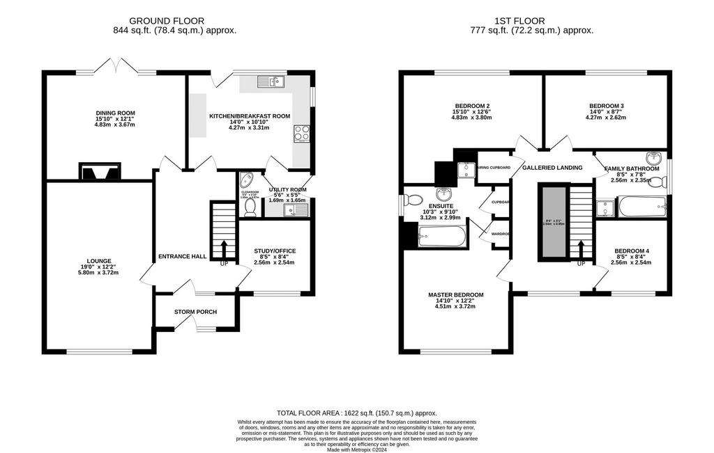 4 bedroom detached house for sale - floorplan