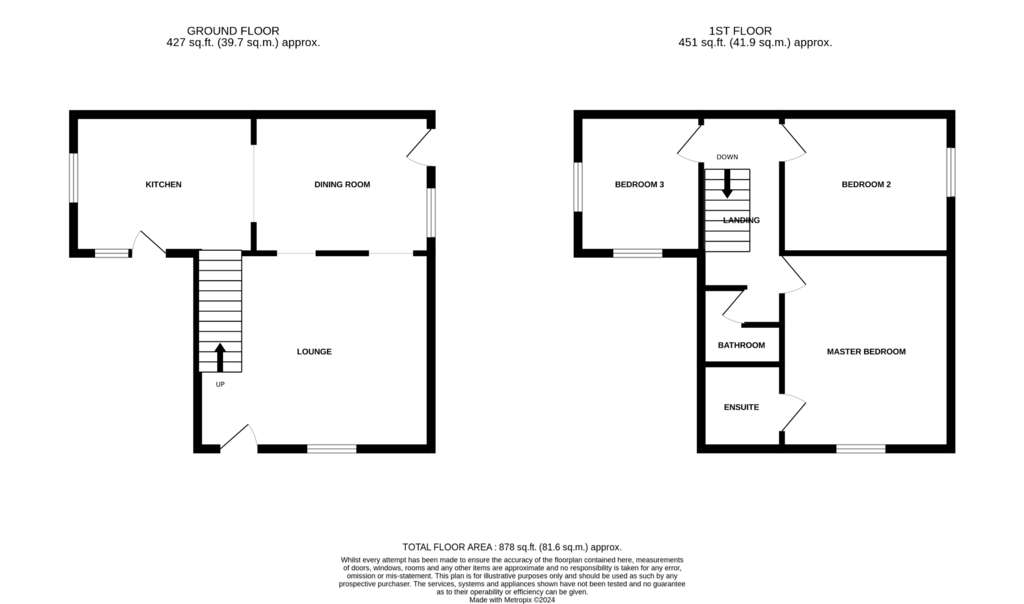 3 bedroom end of terrace house for sale - floorplan