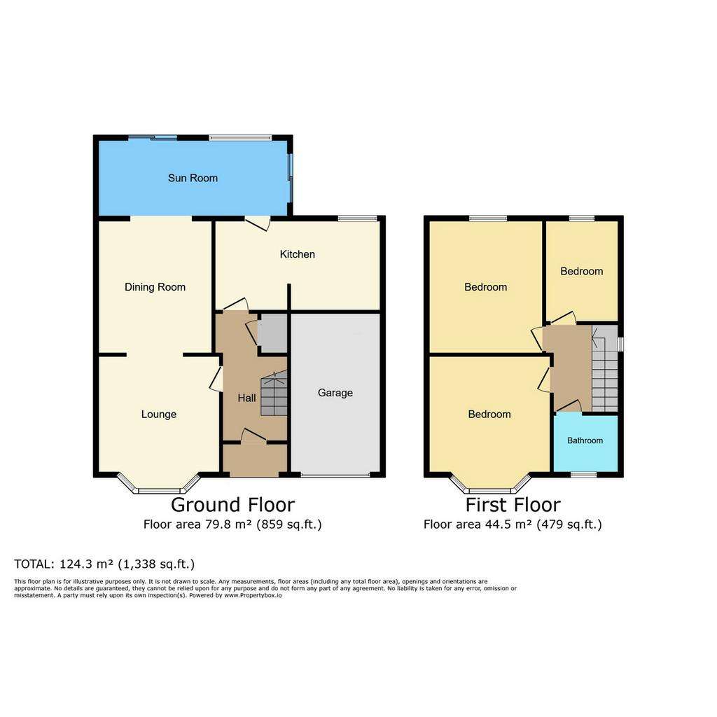 3 bedroom semi-detached house for sale - floorplan