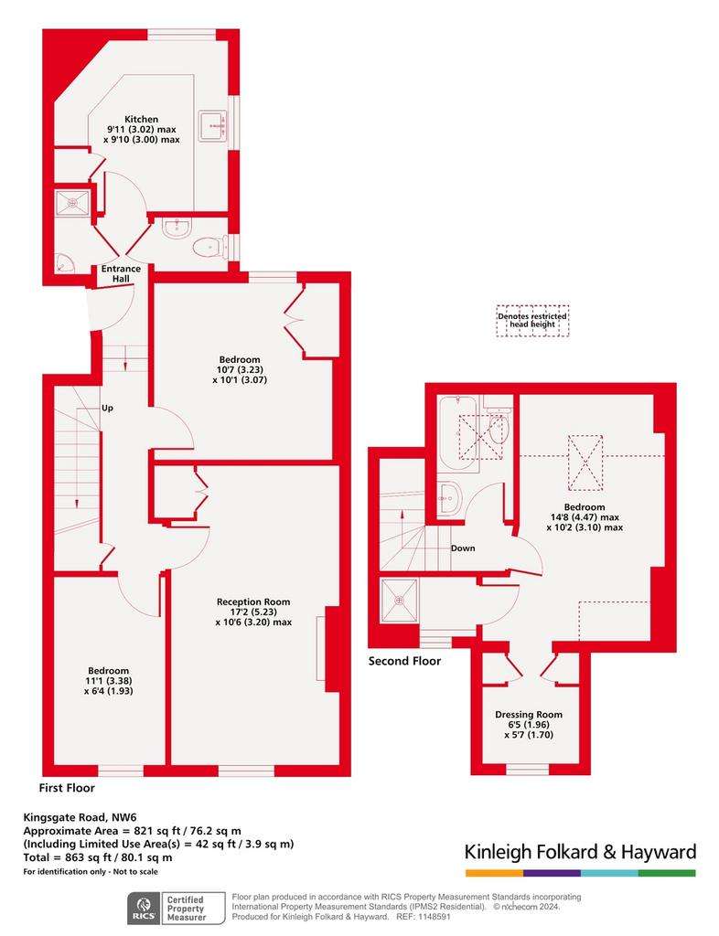 3 bedroom flat for sale - floorplan