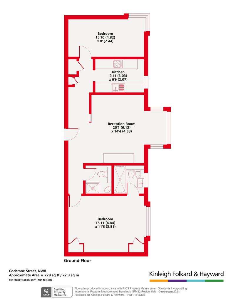 2 bedroom flat for sale - floorplan