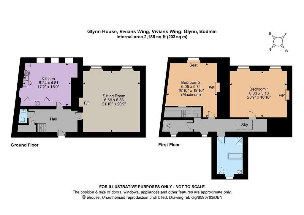 3 bedroom house for sale - floorplan