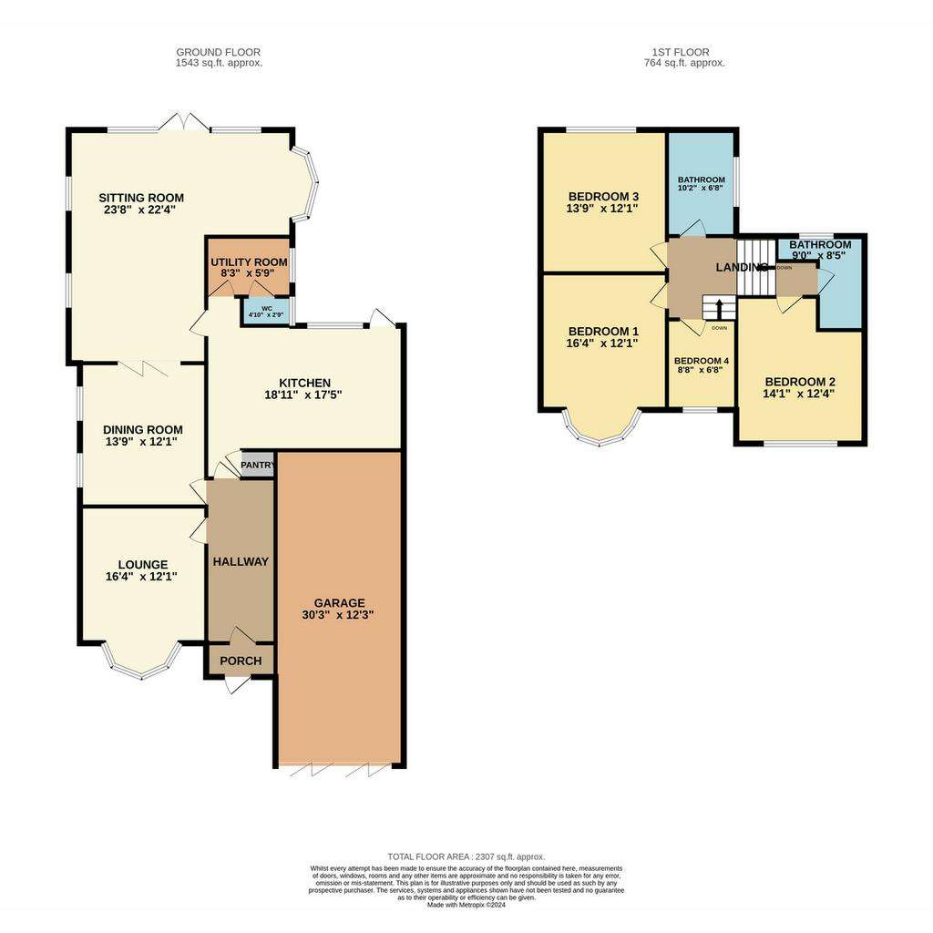 4 bedroom detached house for sale - floorplan