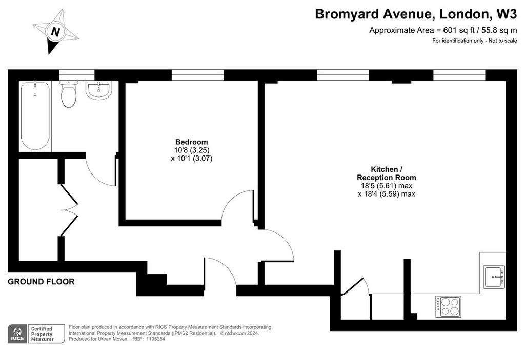 1 bedroom flat for sale - floorplan