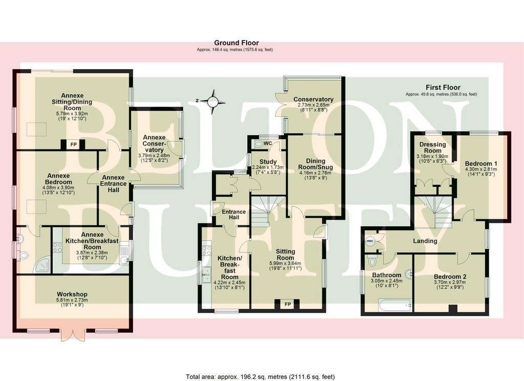 3 bedroom cottage for sale - floorplan