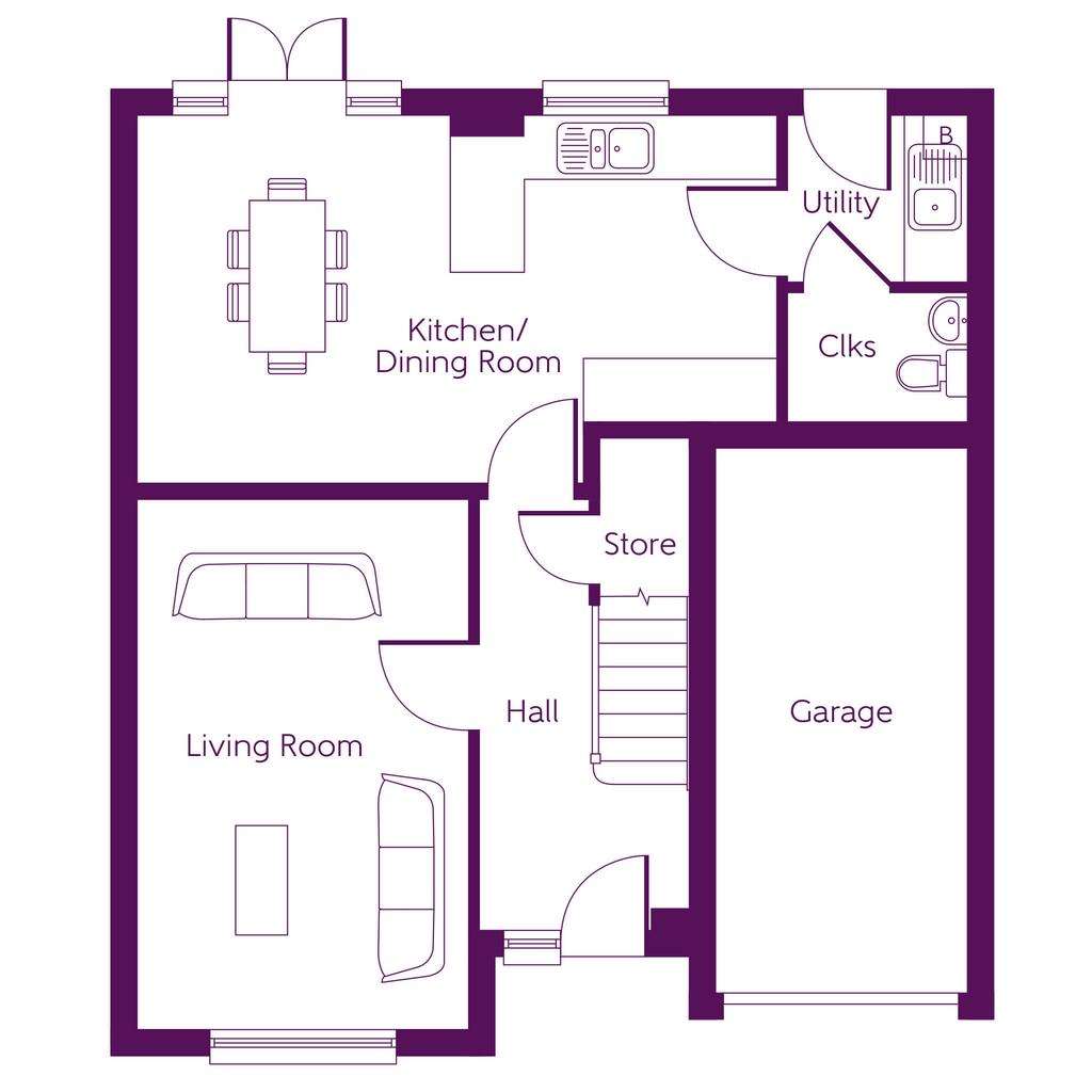 4 bedroom detached house for sale - floorplan