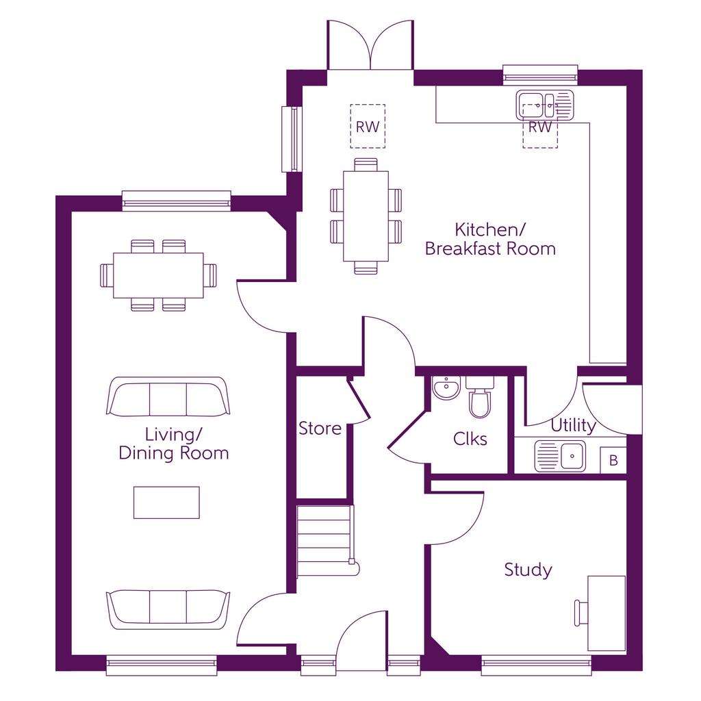 4 bedroom detached house for sale - floorplan