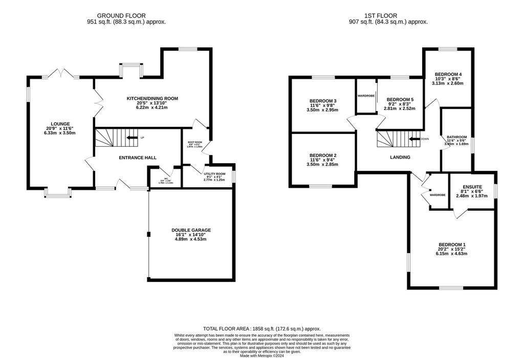 5 bedroom detached house for sale - floorplan