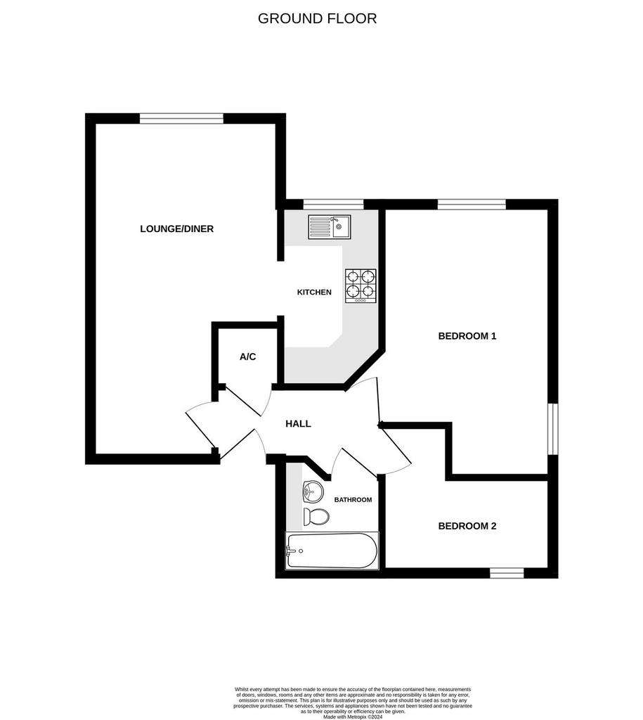 2 bedroom flat for sale - floorplan