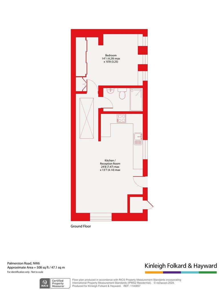 1 bedroom flat for sale - floorplan