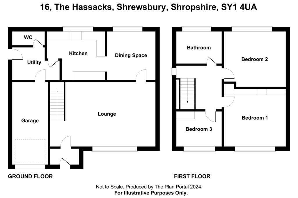 3 bedroom semi-detached house for sale - floorplan