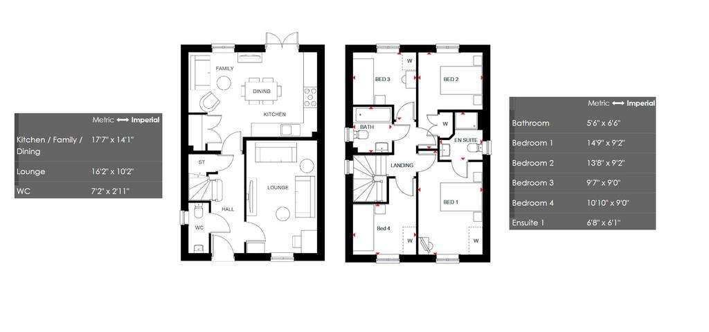 4 bedroom detached house for sale - floorplan