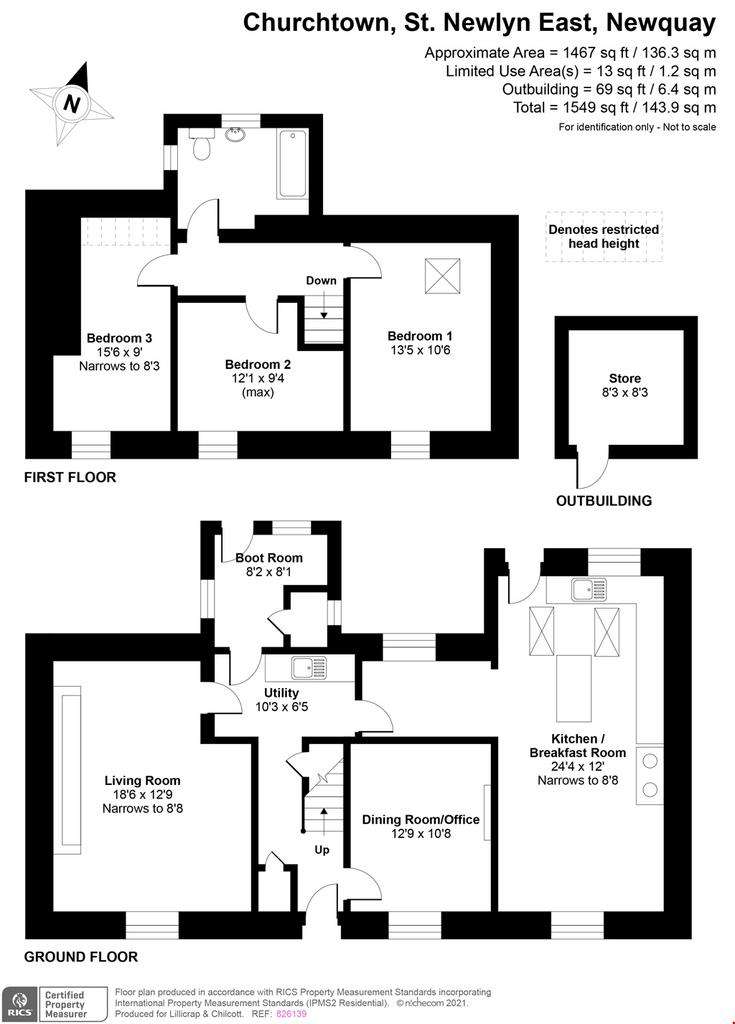 3 bedroom detached house for sale - floorplan