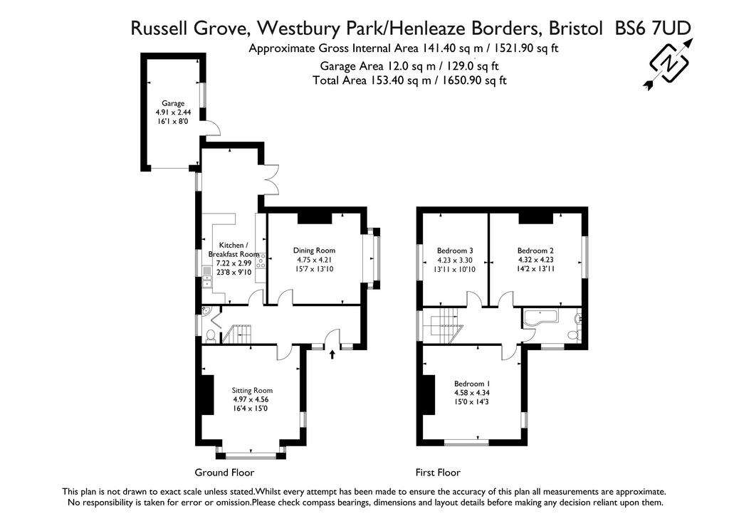 3 bedroom detached house for sale - floorplan