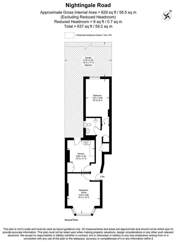 1 bedroom flat for sale - floorplan