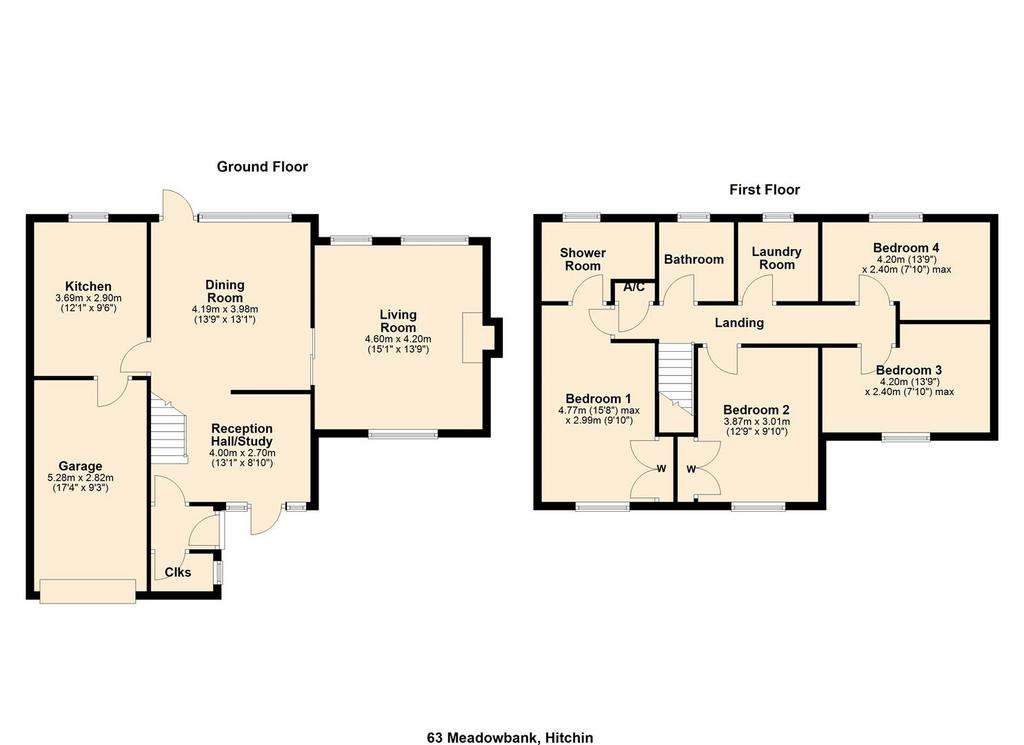 4 bedroom detached house for sale - floorplan