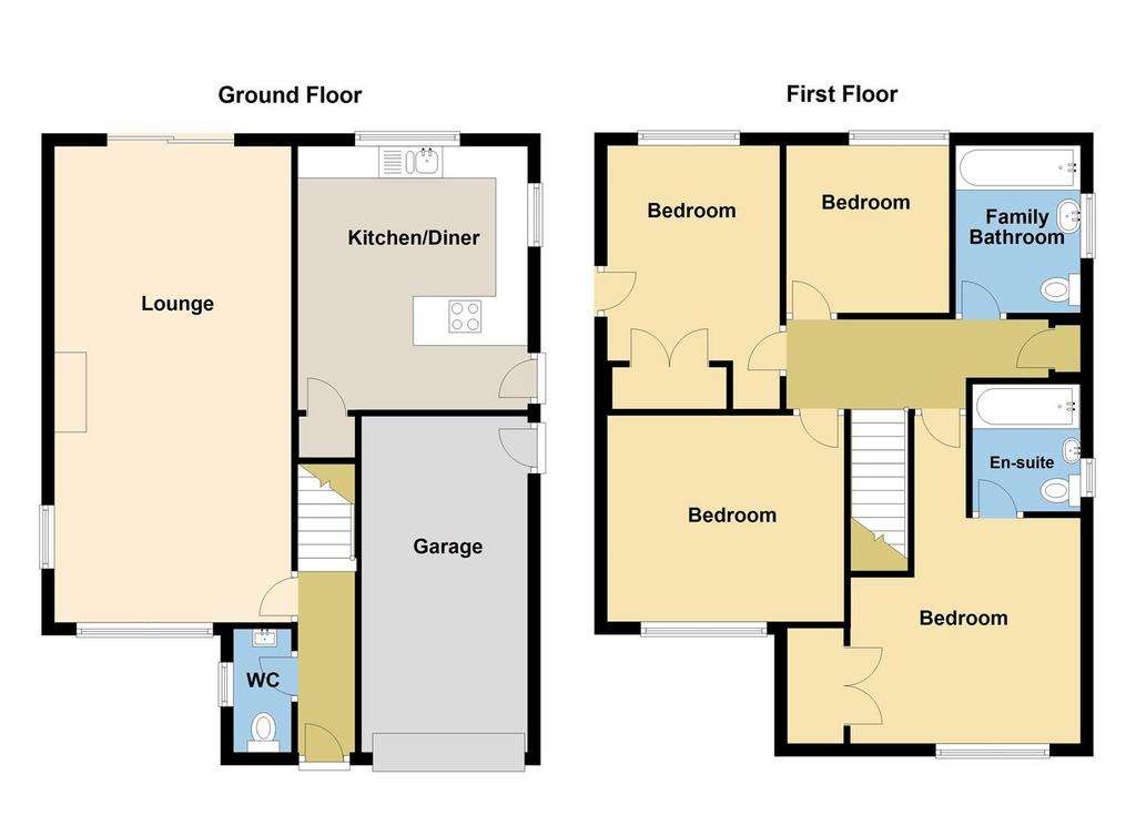 4 bedroom detached house for sale - floorplan