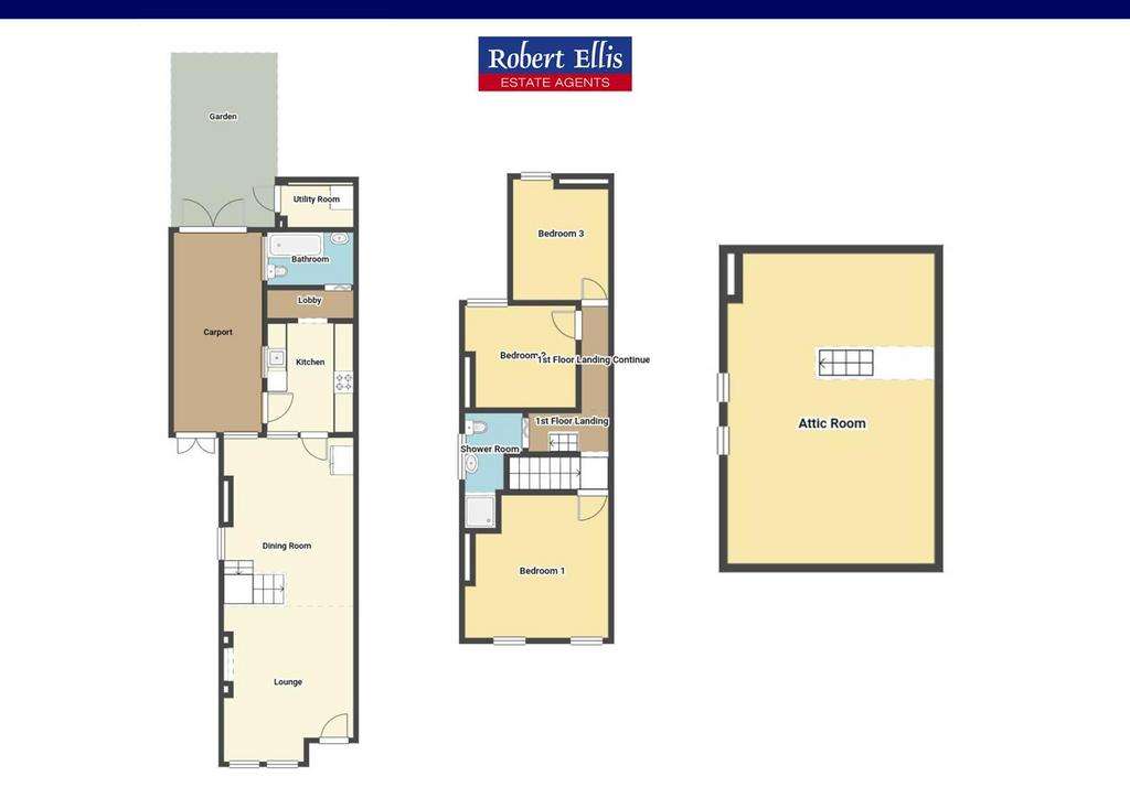 3 bedroom semi-detached house for sale - floorplan