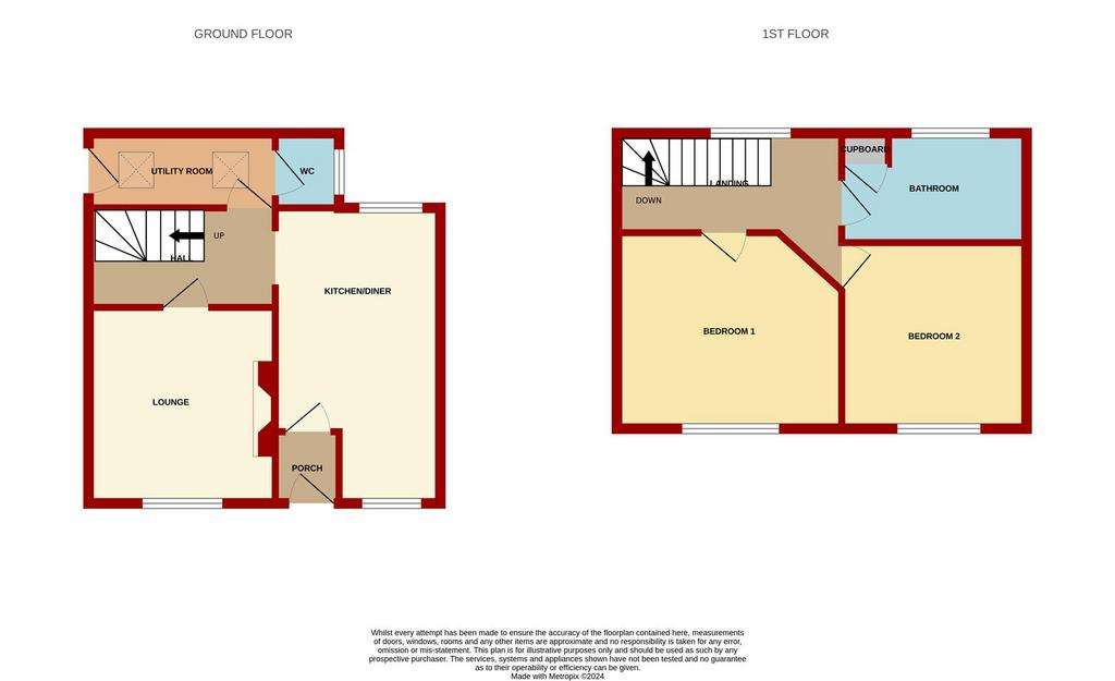 2 bedroom cottage for sale - floorplan