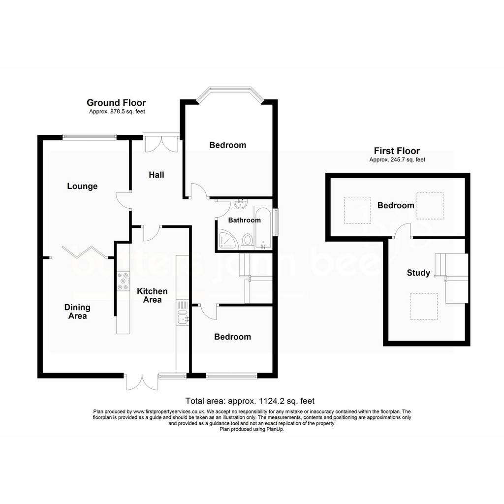 3 bedroom detached bungalow for sale - floorplan