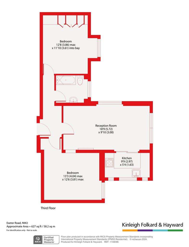 2 bedroom flat for sale - floorplan