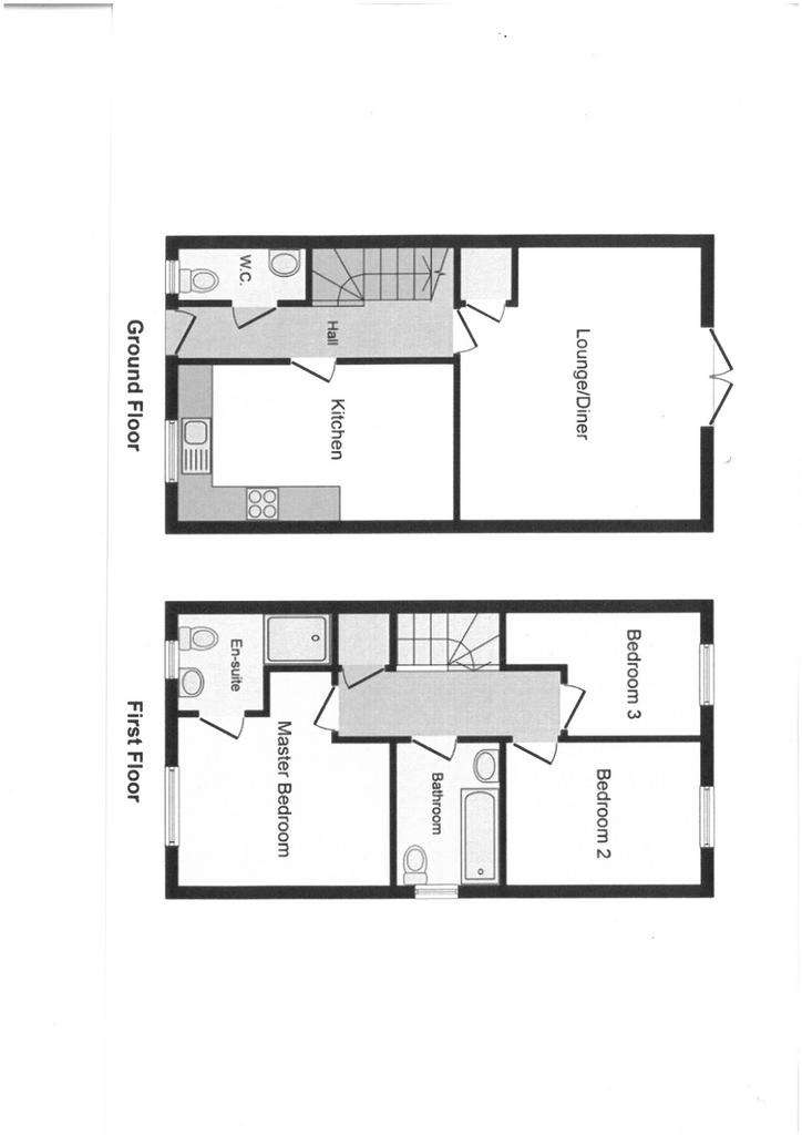 3 bedroom semi-detached house for sale - floorplan