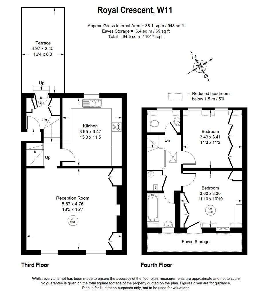 2 bedroom flat to rent - floorplan