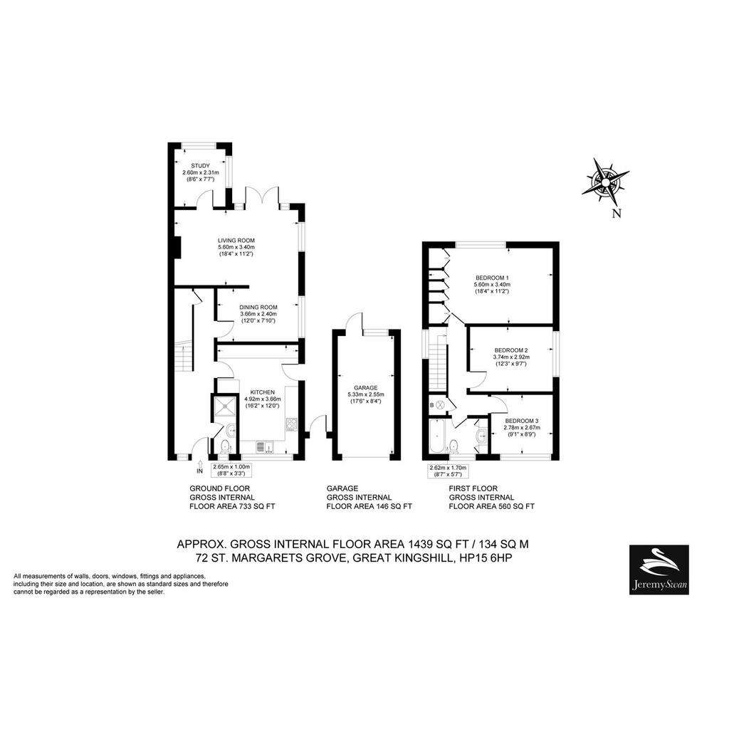 3 bedroom detached house for sale - floorplan