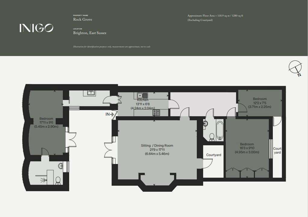 3 bedroom flat for sale - floorplan