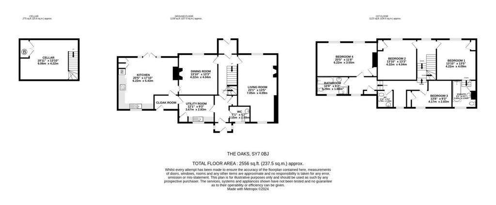 4 bedroom detached house to rent - floorplan