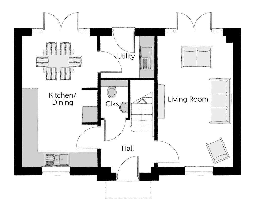 3 bedroom detached house for sale - floorplan