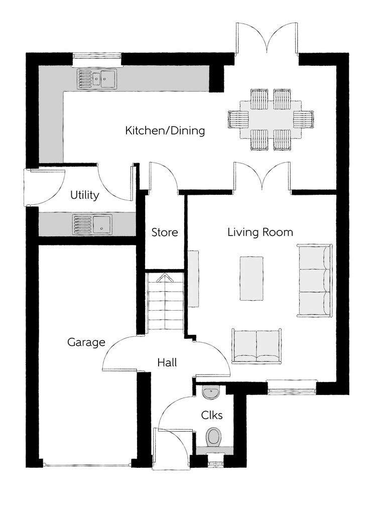 4 bedroom detached house for sale - floorplan