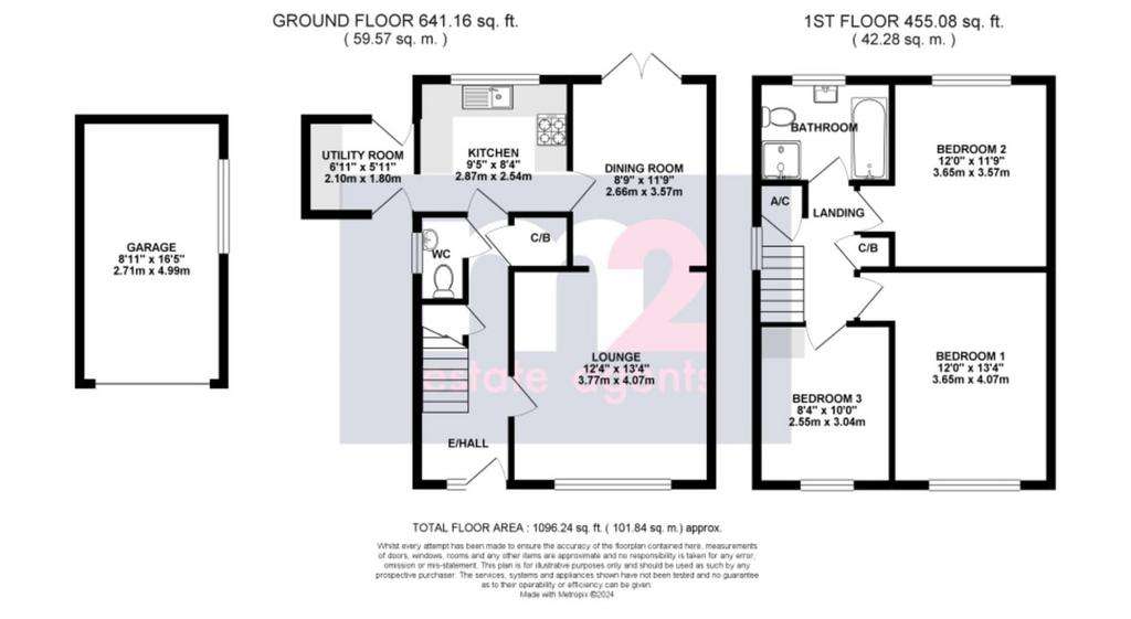 3 bedroom semi-detached house for sale - floorplan