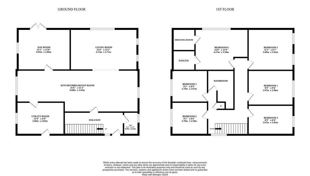 6 bedroom detached house for sale - floorplan