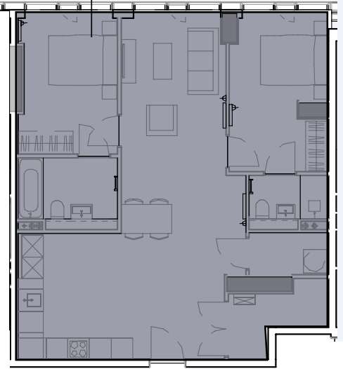 2 bedroom flat for sale - floorplan