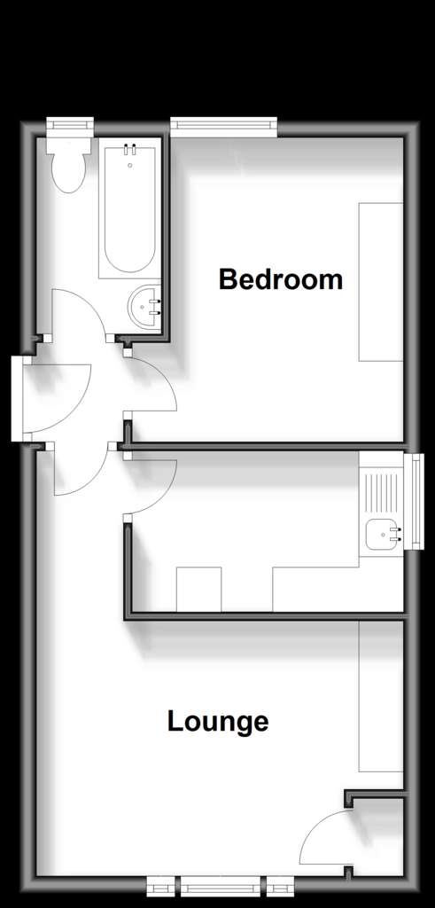 1 bedroom flat for sale - floorplan