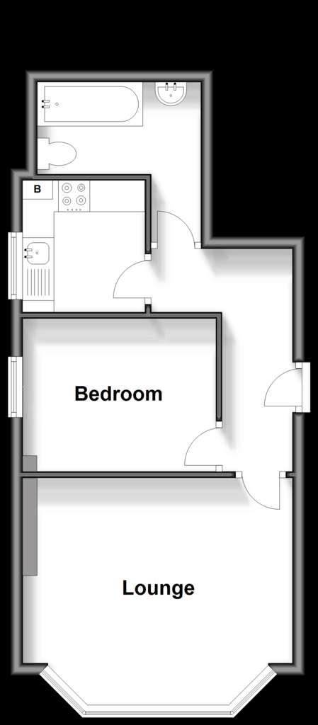 1 bedroom ground floor flat for sale - floorplan