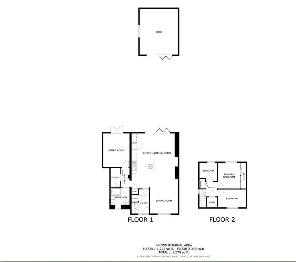 3 bedroom semi-detached house for sale - floorplan